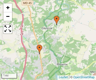 Area schools map